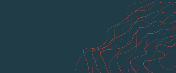 Red wave graphic